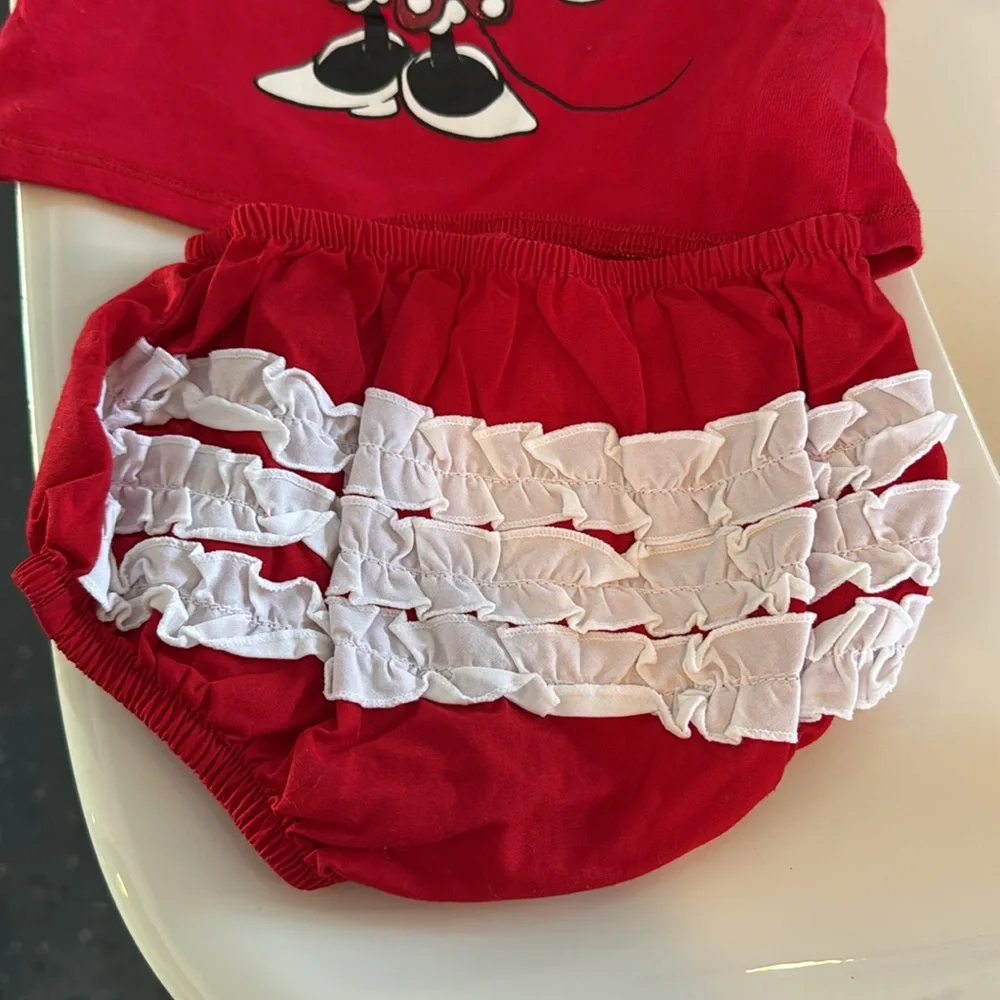 Disney Minnie Mouse Red Diaper Cover Set